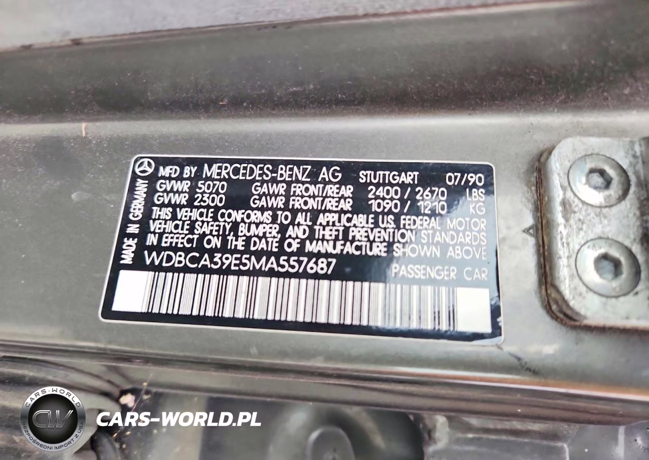 1991 Mercedes-Benz 560 Sel VIN:WDBCA39E5MA557687 - 12