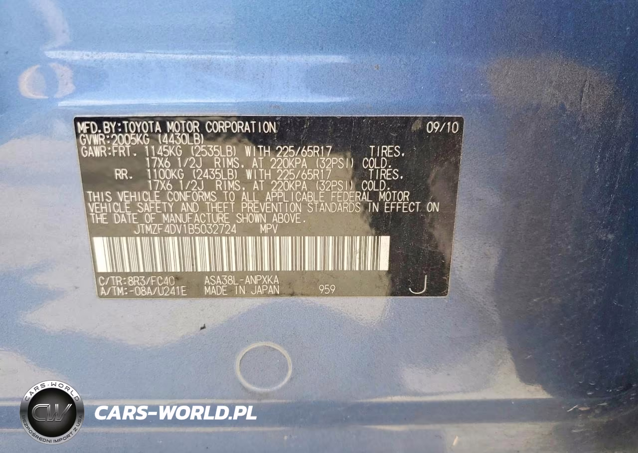 2011 Toyota Rav4 Base VIN:JTMZF4DV1B5032724 - 13