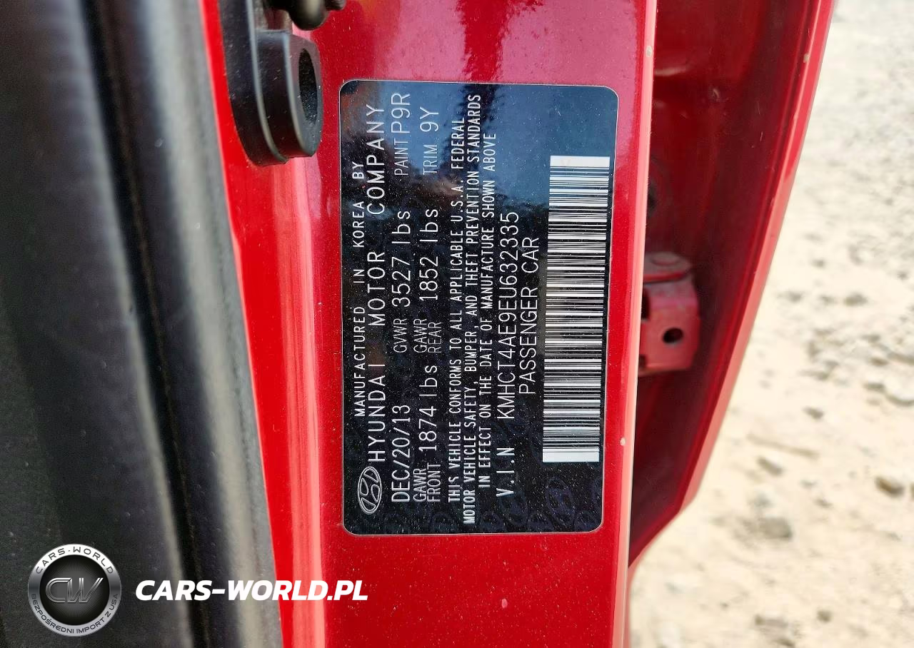 2014 Hyundai Accent Gls VIN:KMHCT4AE9EU632335 - 12