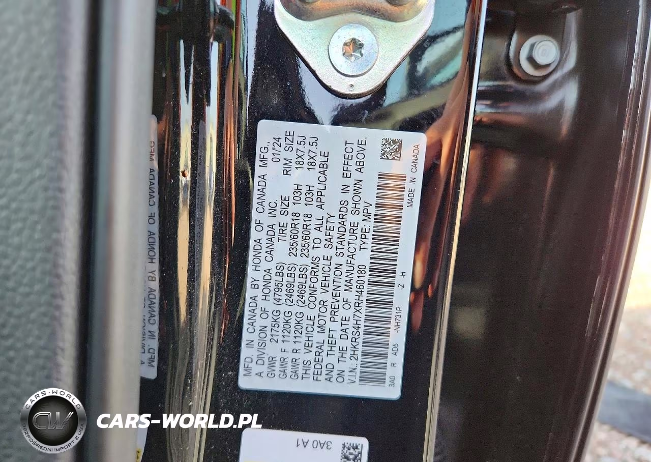 2024 Honda Cr-V Exl VIN:2HKRS4H7XRH460180 - 13