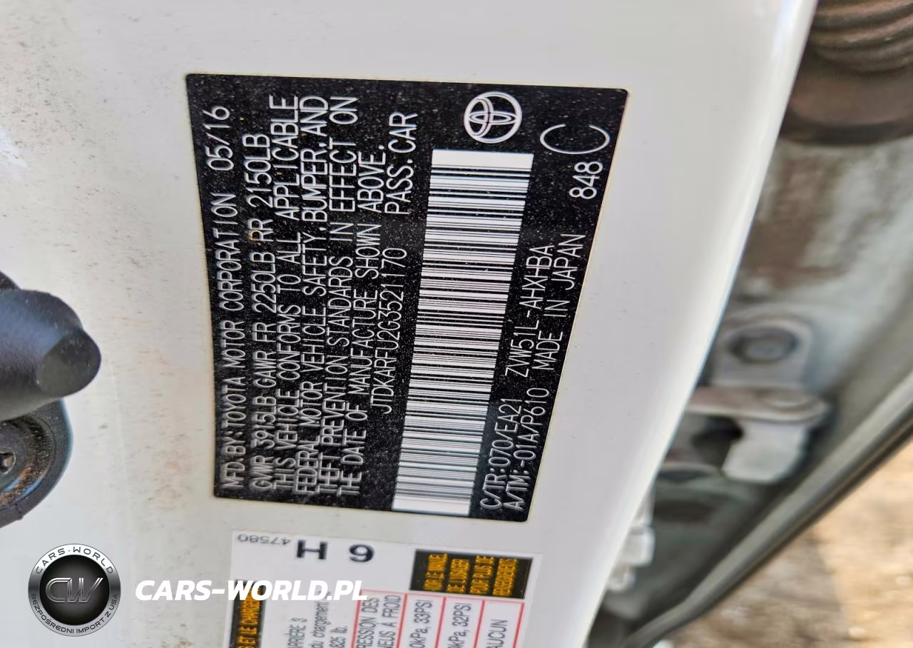 2016 Toyota Prius Four Touring VIN:JTDKARFU2G3521170 - 12