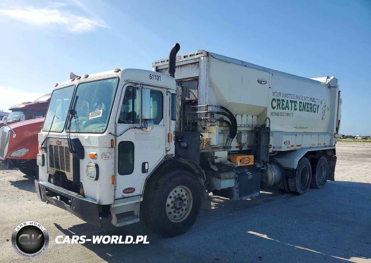 2019 Peterbilt 520 W-Labrie Automated Side Loader Body 31 Cubic Yards VIN:3BPDLJ0X5KF103009 - 2