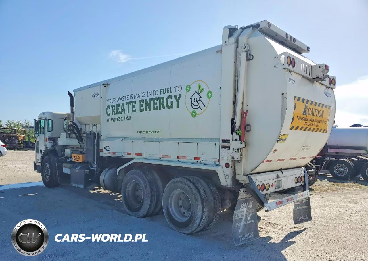 2019 Peterbilt 520 W-Labrie Automated Side Loader Body 31 Cubic Yards VIN:3BPDLJ0X5KF103009 - 3