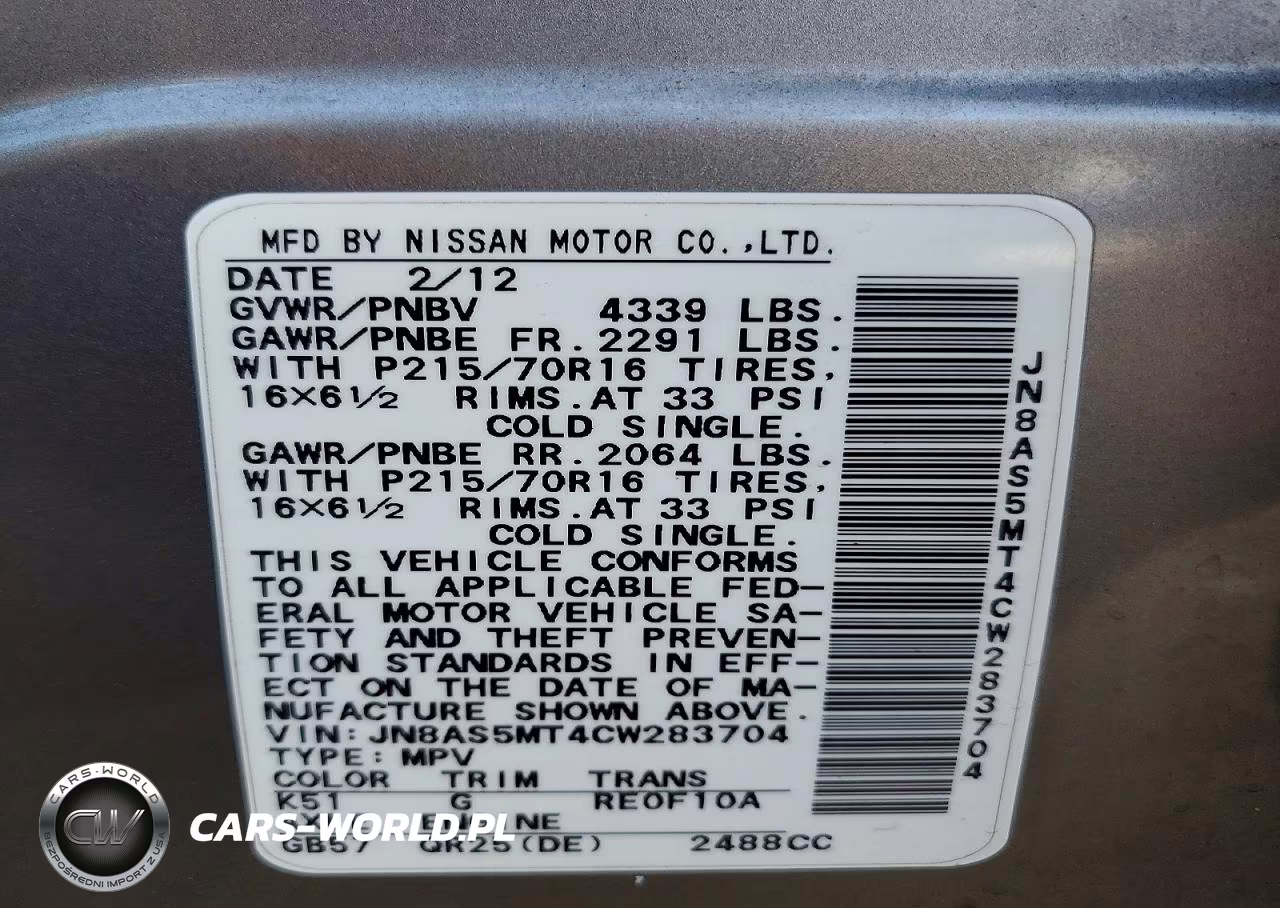 2012 Nissan Rogue S VIN:JN8AS5MT4CW283704 - 13