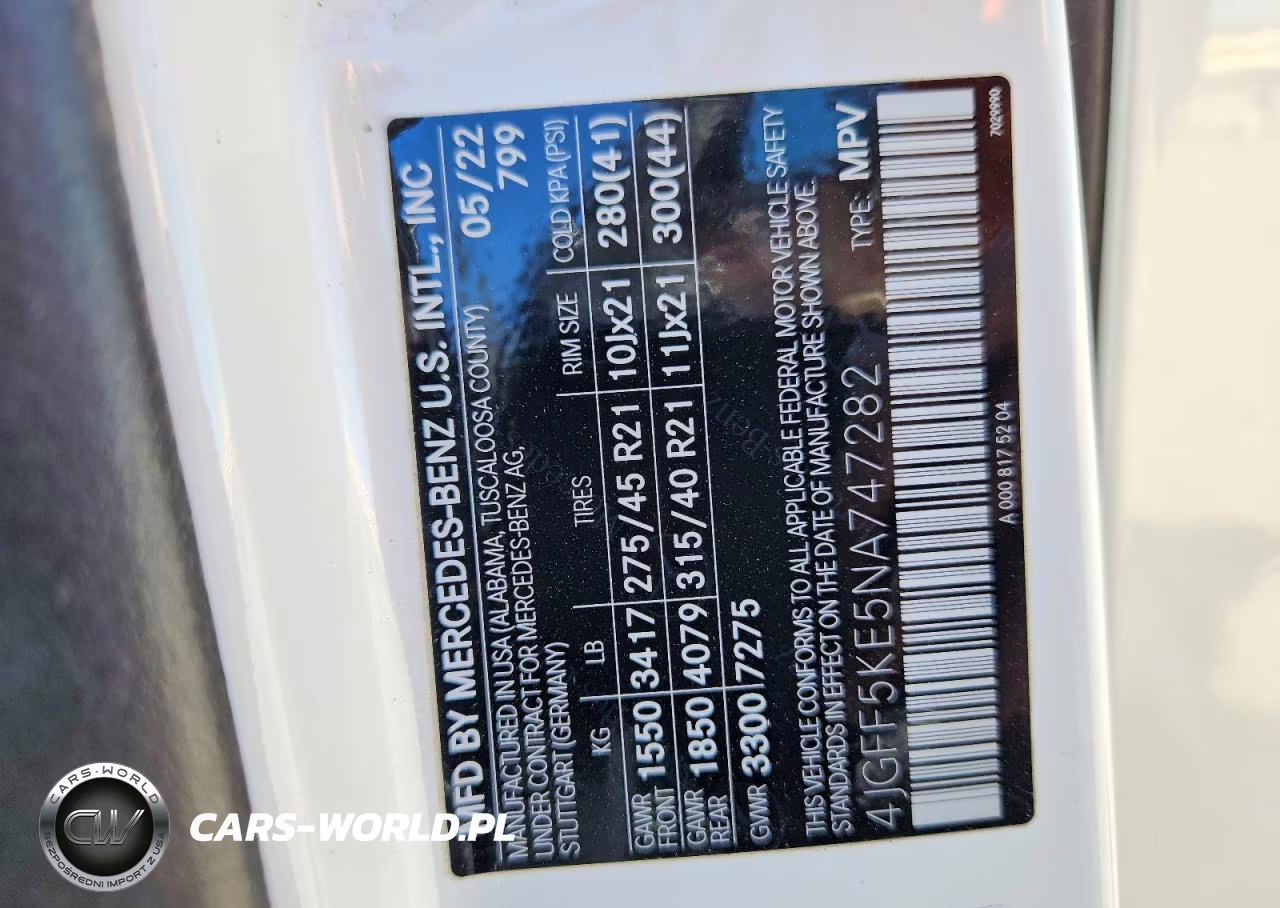 2022 Mercedes-Benz Gls 450 4Matic VIN:4JGFF5KE5NA747282 - 12