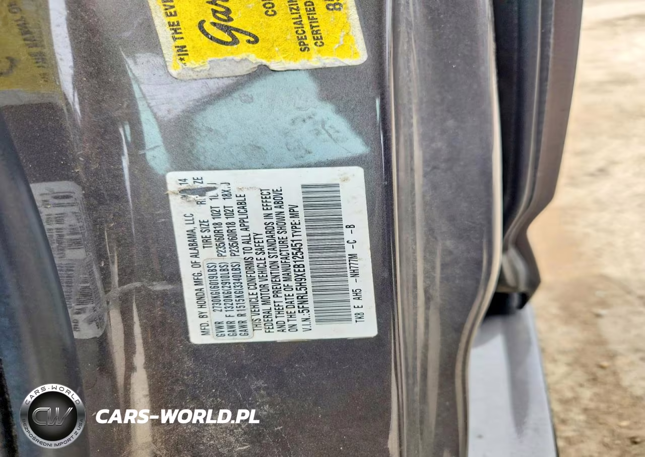 2014 Honda Odyssey Touring VIN:5FNRL5H9XEB125451 - 13