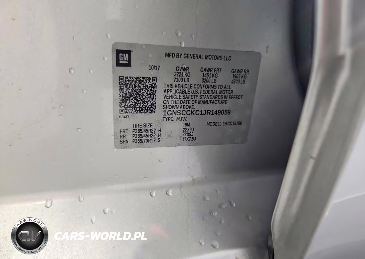 2018 Chevrolet Tahoe C1500 Premier VIN:1GNSCCKC1JR149059 - 13
