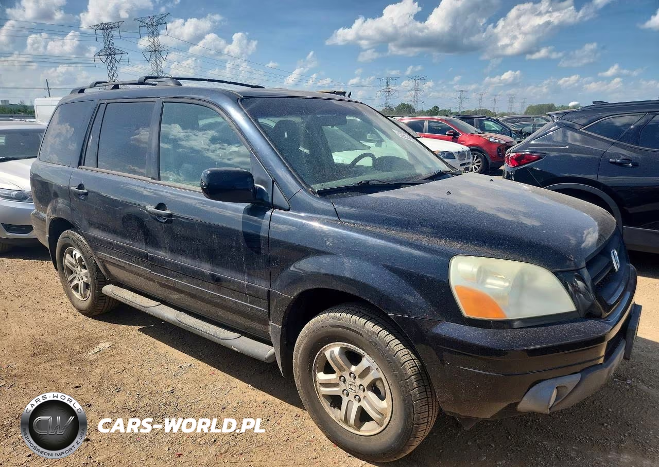 2005 Honda Pilot Exl VIN:2HKYF18745H570389 - 4