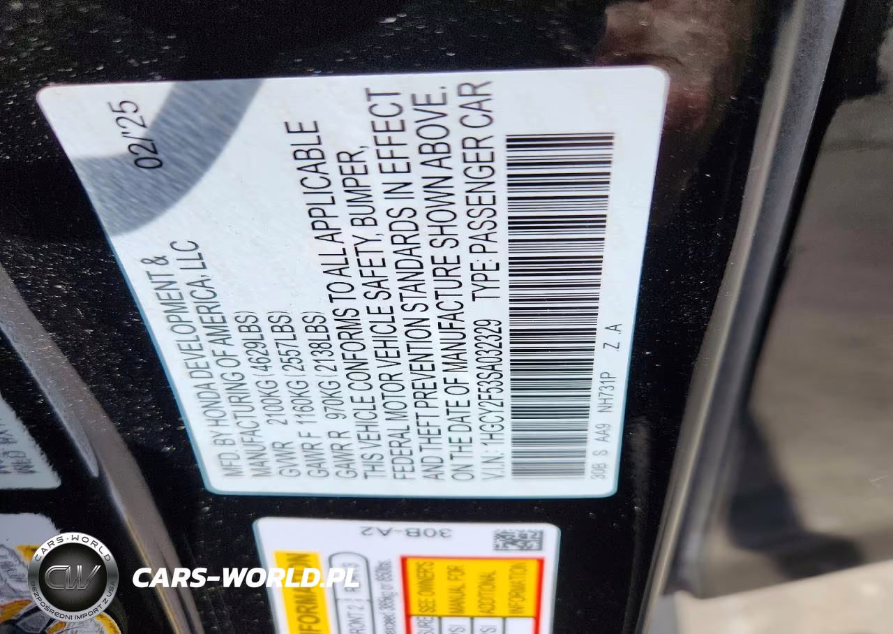 2025 Honda Accord Hybrid Sport VIN:1HGCY2F53SA032329 - 13