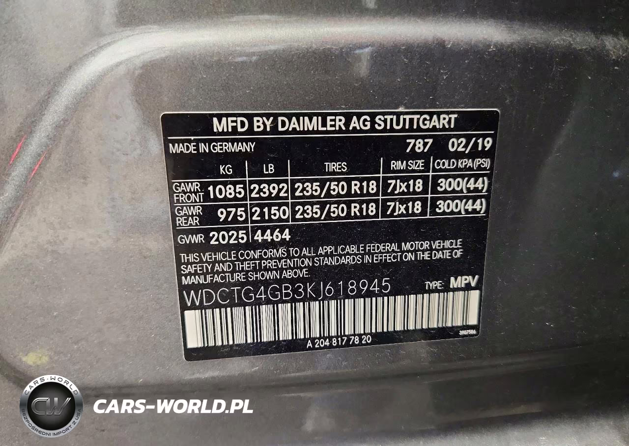 2019 Mercedes-Benz Gla 250 4Matic VIN:WDCTG4GB3KJ618945 - 13