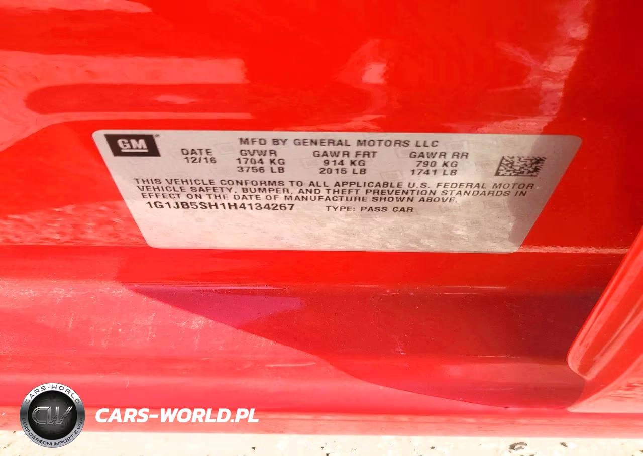 2017 Chevrolet Sonic Ls VIN:1G1JB5SH1H4134267 - 12