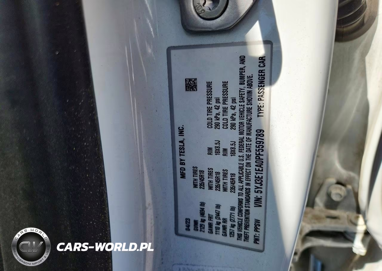 2023 Tesla Model 3 VIN:5YJ3E1EA0PF559789 - 13