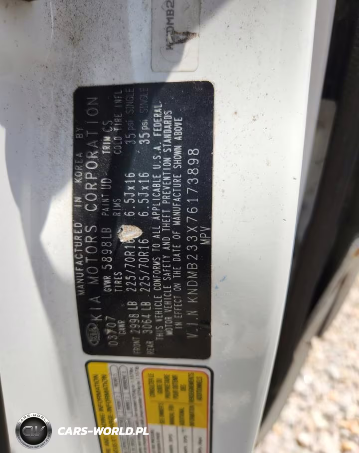 2007 Kia Sedona Base VIN:KNDMB233X76173898 - 13