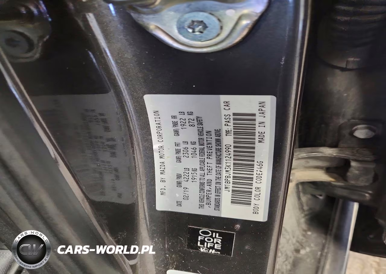 2019 Mazda 3 VIN:JM1BPBJM3K1124990 - 12