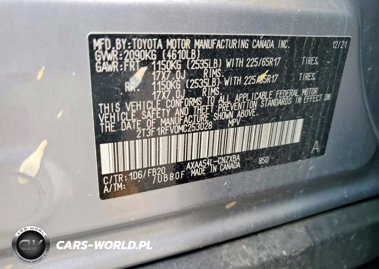 2021 Toyota Rav4 Le VIN:2T3F1RFV0MC253028 - 13