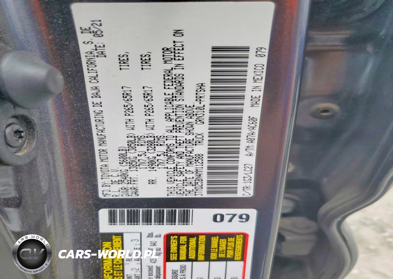 2021 Toyota Tacoma Trd Sport VIN:3TMDZ5BN4MM112588 - 13