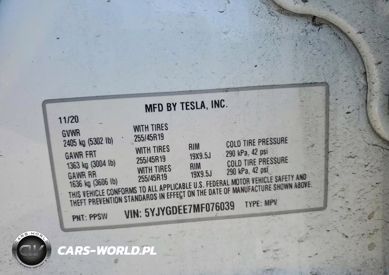 2021 Tesla Model Y VIN:5YJYGDEE7MF076039 - 14