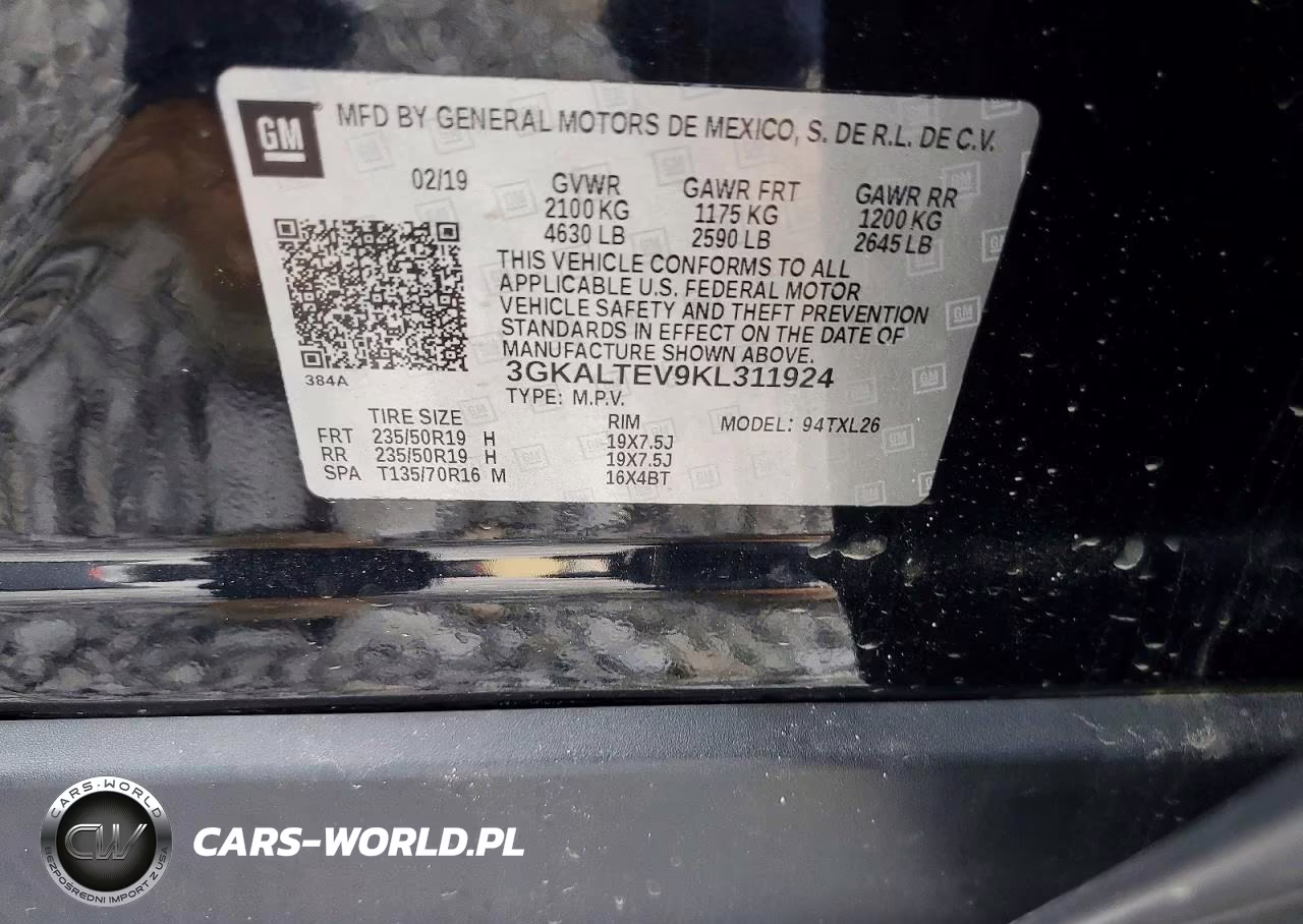2019 GMC Terrain Sle VIN:3GKALTEV9KL311924 - 14