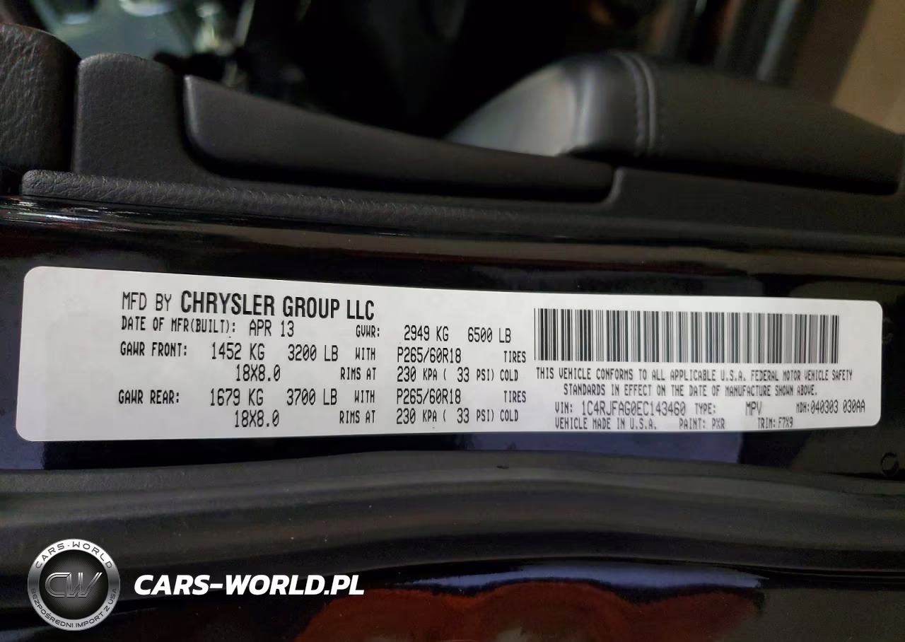 2014 Jeep Grand Cherokee Laredo VIN:1C4RJFAG0EC143460 - 13