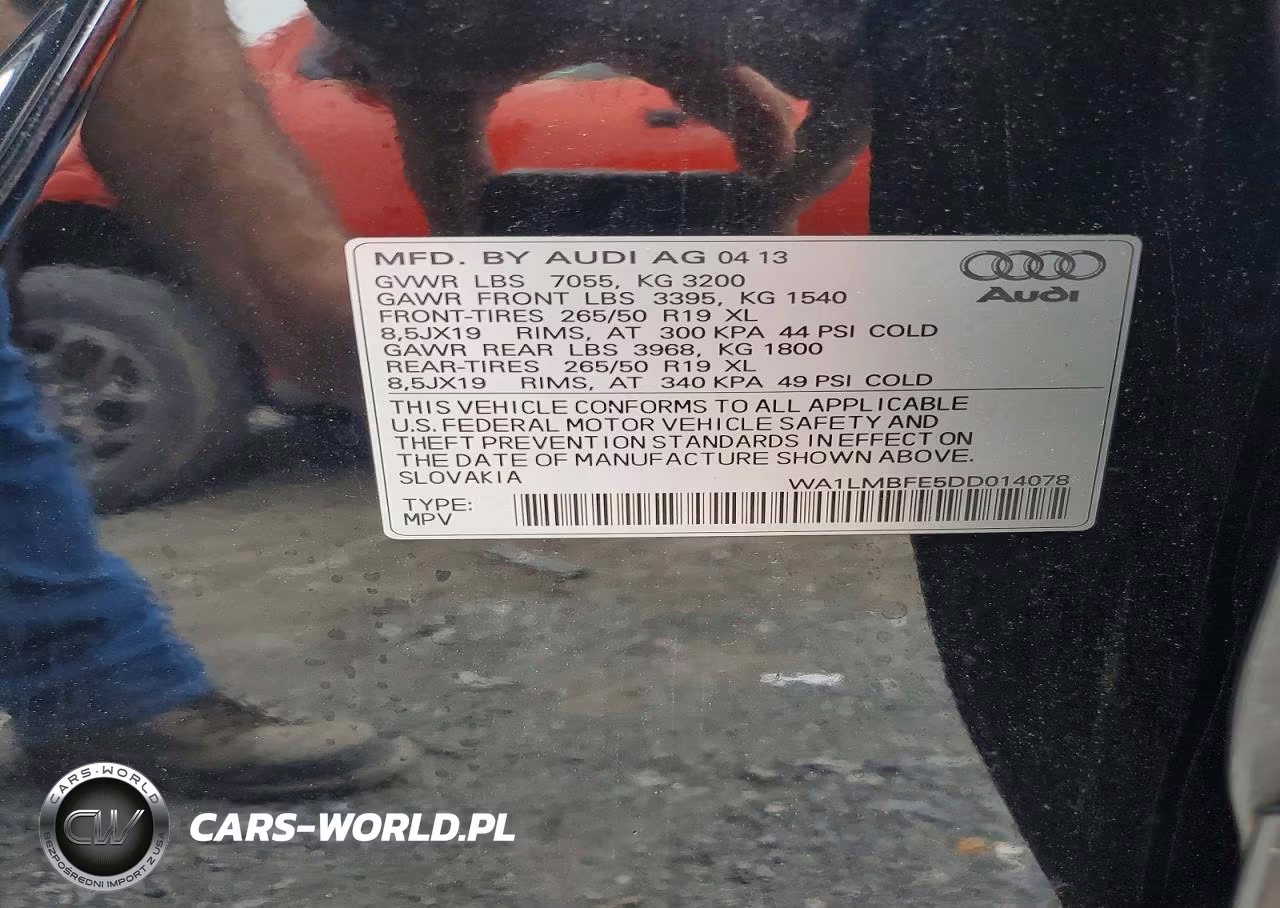 2013 Audi Q7 Premium Plus VIN:WA1LMBFE5DD014078 - 13