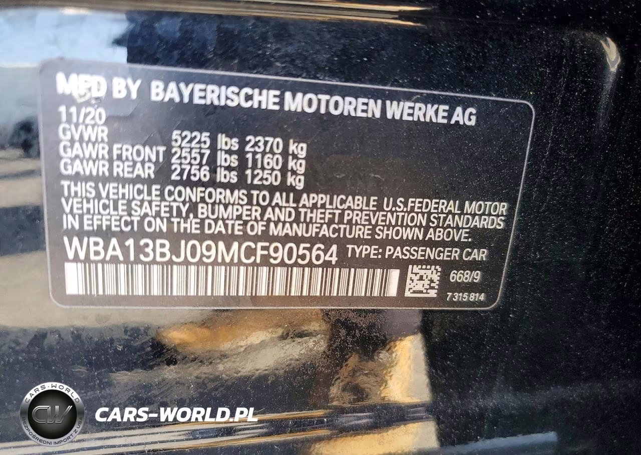 2021 BMW 530 Xi VIN:WBA13BJ09MCF90564 - 12