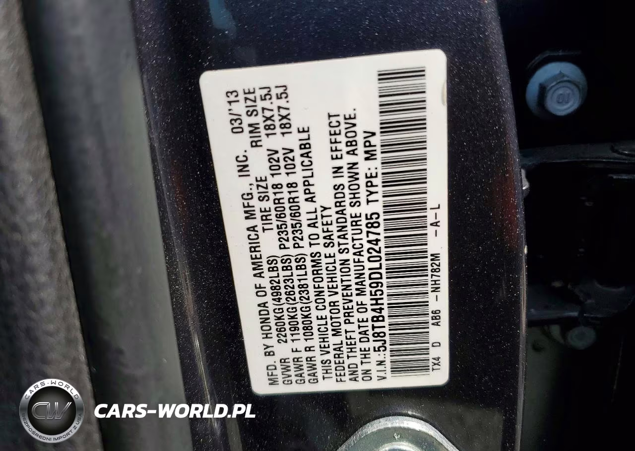 2013 Acura Rdx Technology VIN:5J8TB4H59DL024785 - 12