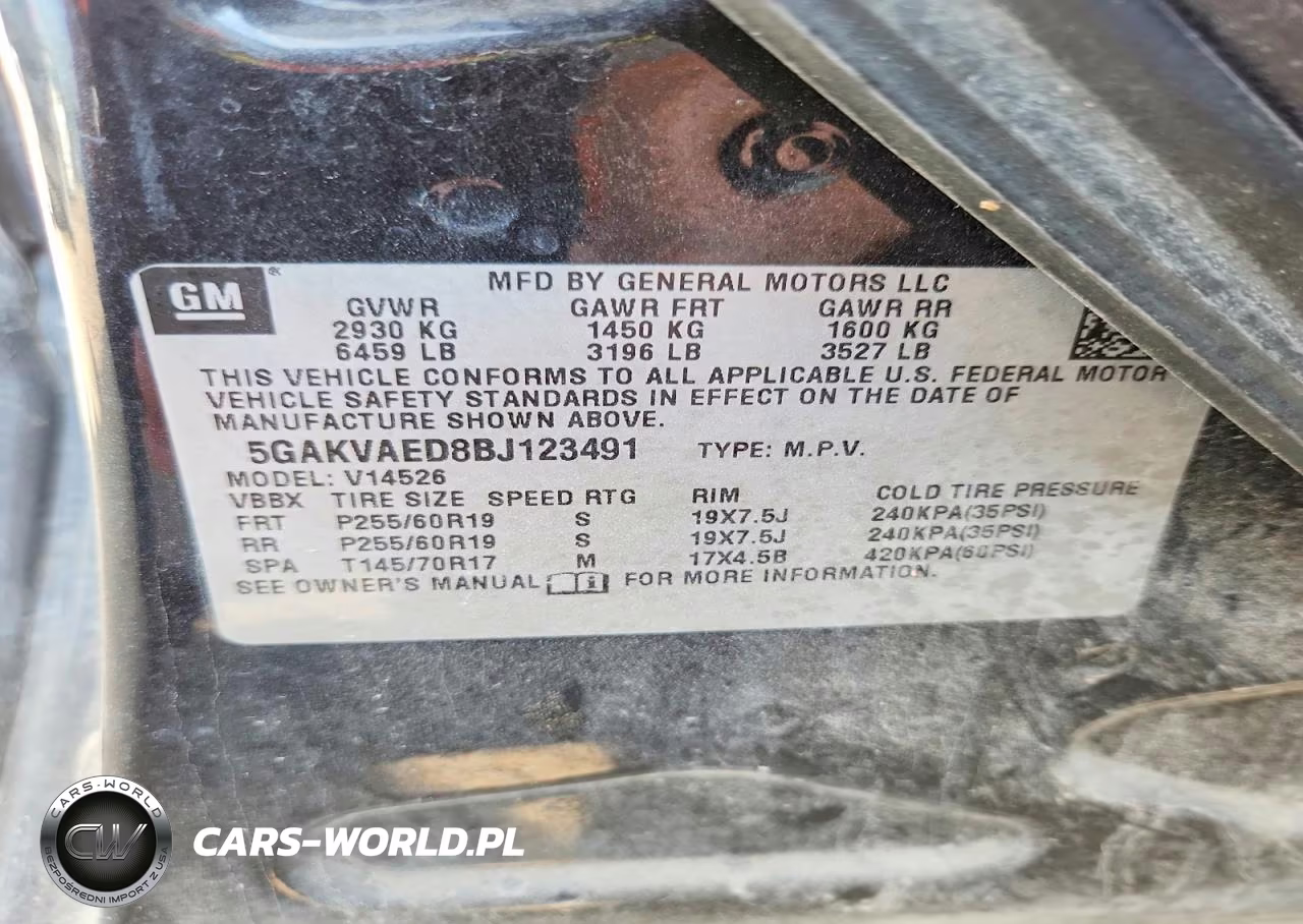 2011 Buick Enclave Cx VIN:5GAKVAED8BJ123491 - 13