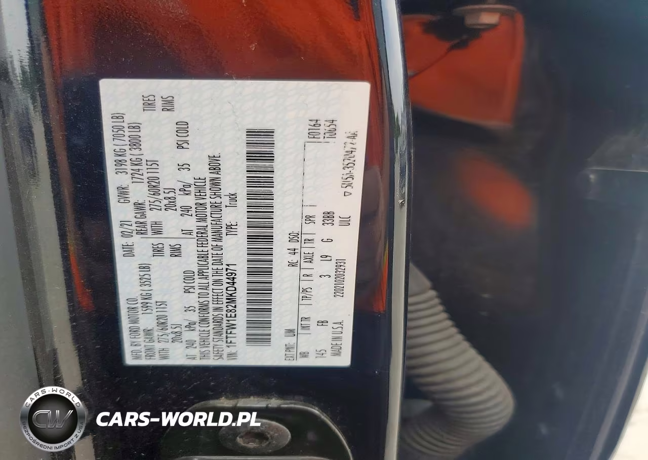2021 Ford F150 Supercrew VIN:1FTFW1E82MKD44971 - 12