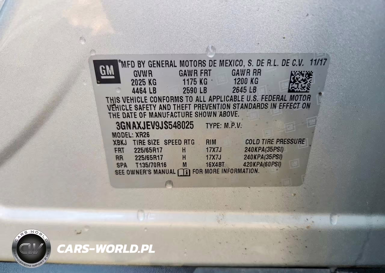 2018 Chevrolet Equinox Lt VIN:3GNAXJEV9JS548025 - 13