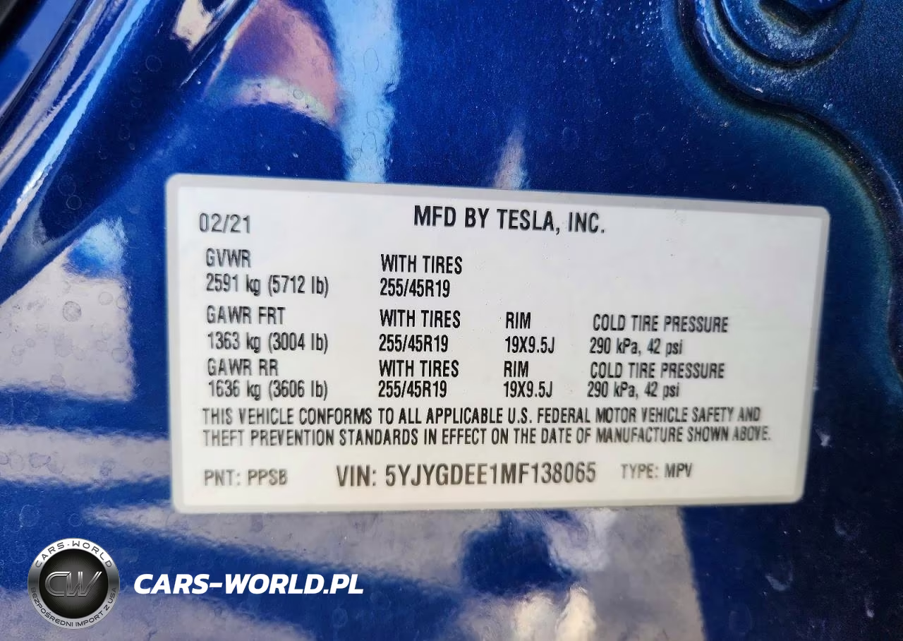 2021 Tesla Model Y VIN:5YJYGDEE1MF138065 - 12