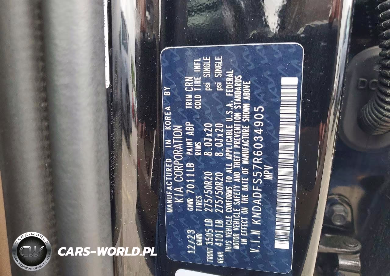 2024 Kia Ev9 Land VIN:KNDADFS57R6034905 - 14