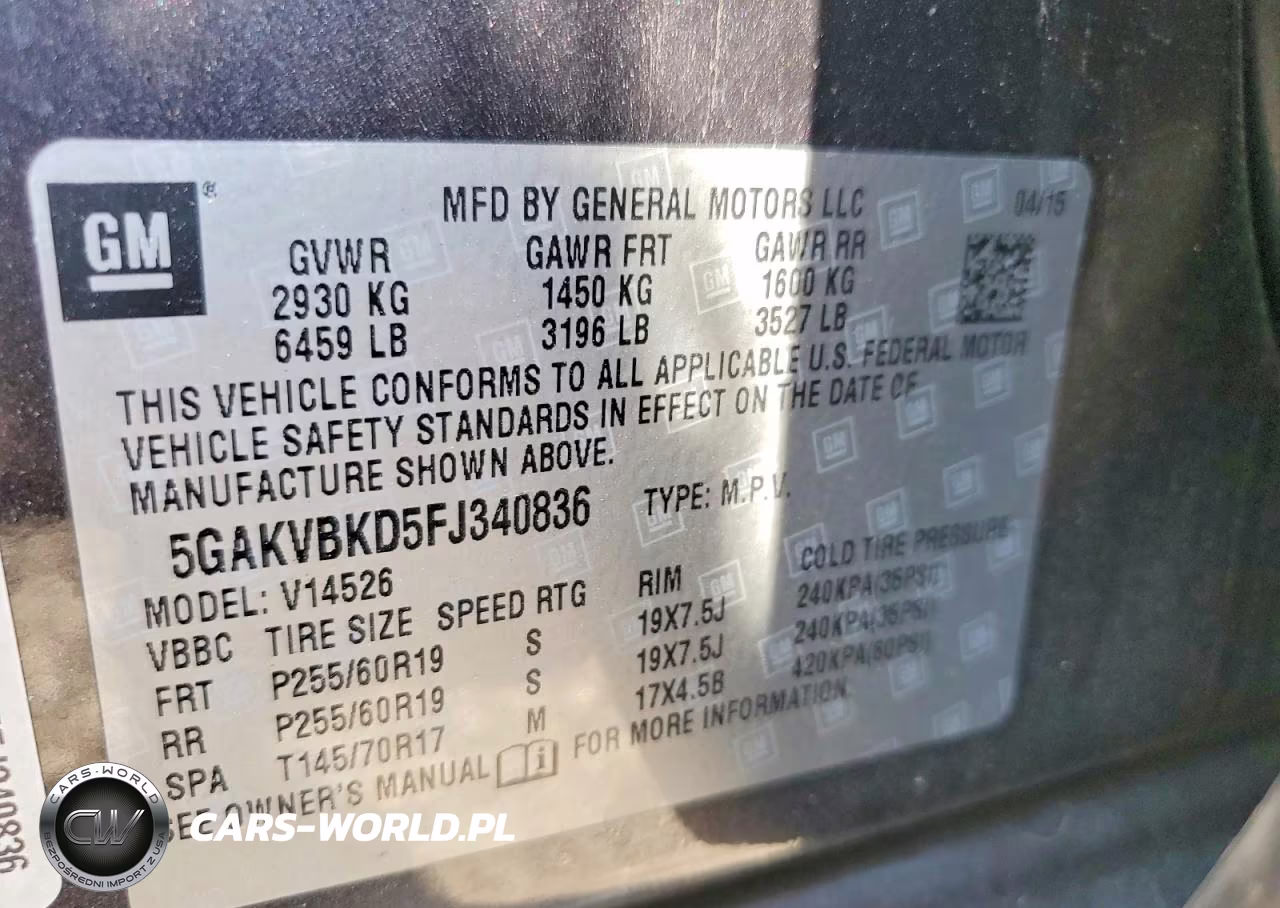2015 Buick Enclave VIN:5GAKVBKD5FJ340836 - 13
