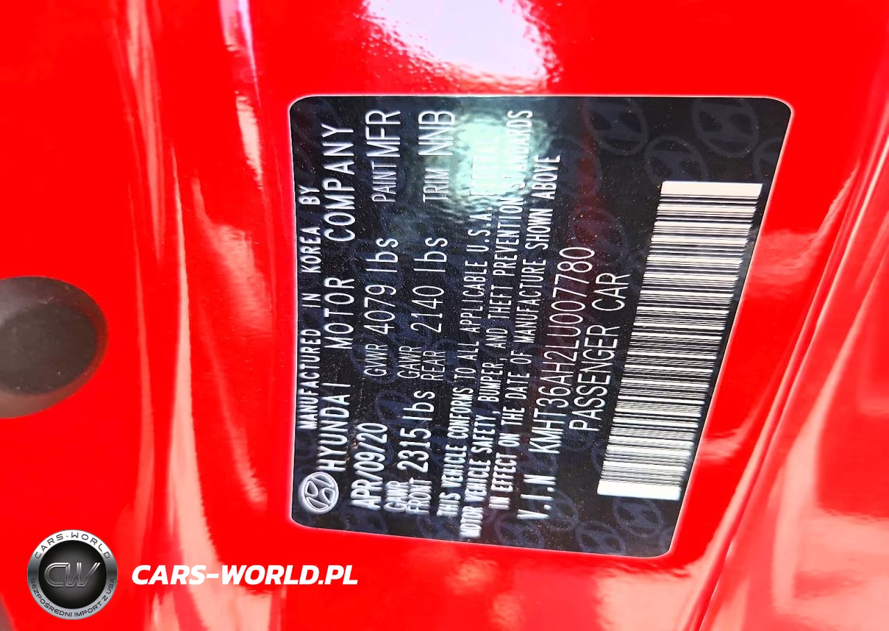 2020 Hyundai Veloster N Base VIN:KMHT36AH2LU007780 - 13