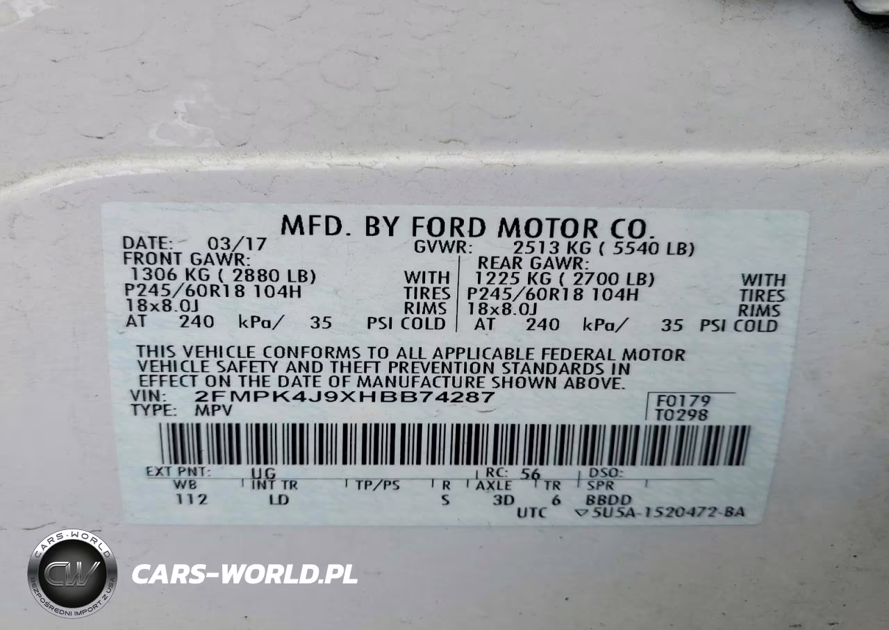 2017 Ford Edge Sel VIN:2FMPK4J9XHBB74287 - 13