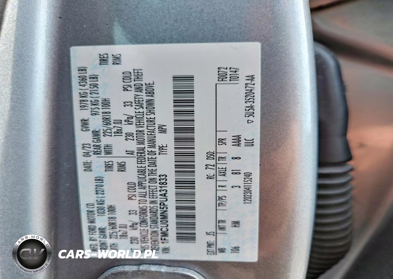 2023 Ford Escape VIN:1FMCU0MN5PUA31833 - 13