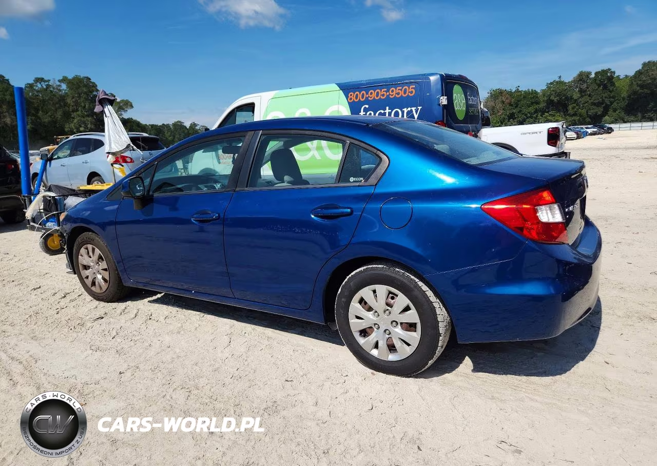 2012 Honda Civic Lx VIN:2HGFB2F59CH506124 - 2