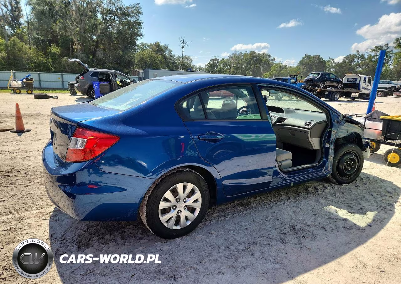 2012 Honda Civic Lx VIN:2HGFB2F59CH506124 - 3