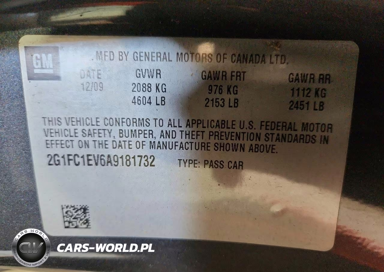 2010 Chevrolet Camaro Lt VIN:2G1FC1EV6A9181732 - 12