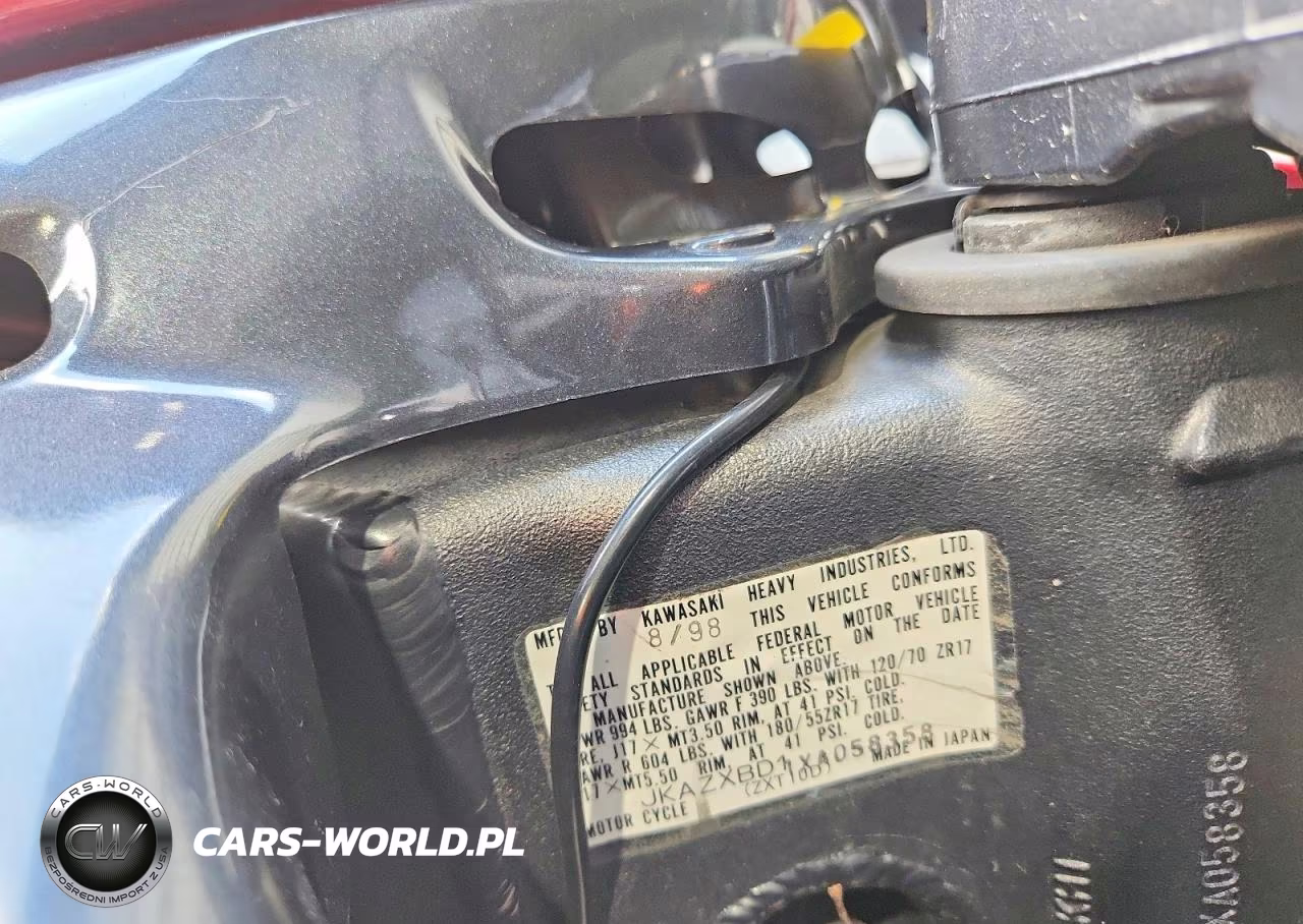 1999 Kawasaki Zx1100 D VIN:JKAZXBD11XA058358 - 9