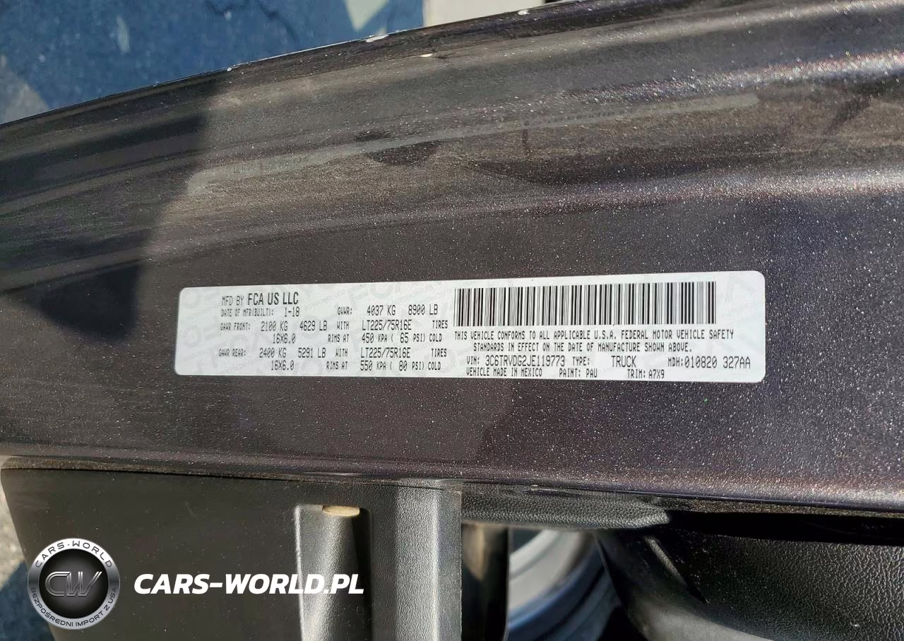 2018 Ram Promaster 2500 2500 High VIN:3C6TRVDG2JE119773 - 13