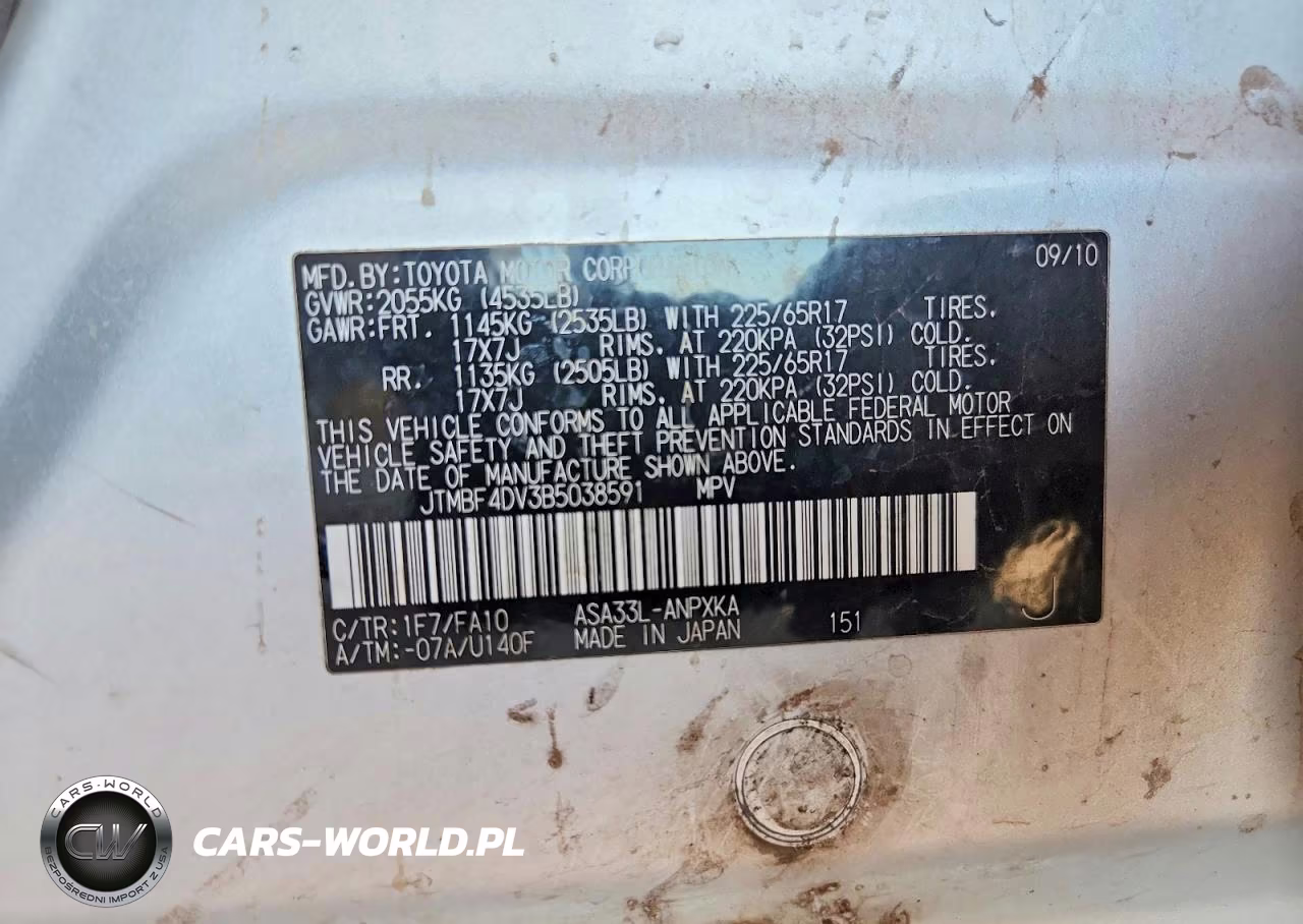 2011 Toyota Rav4 Base VIN:JTMBF4DV3B5038591 - 14