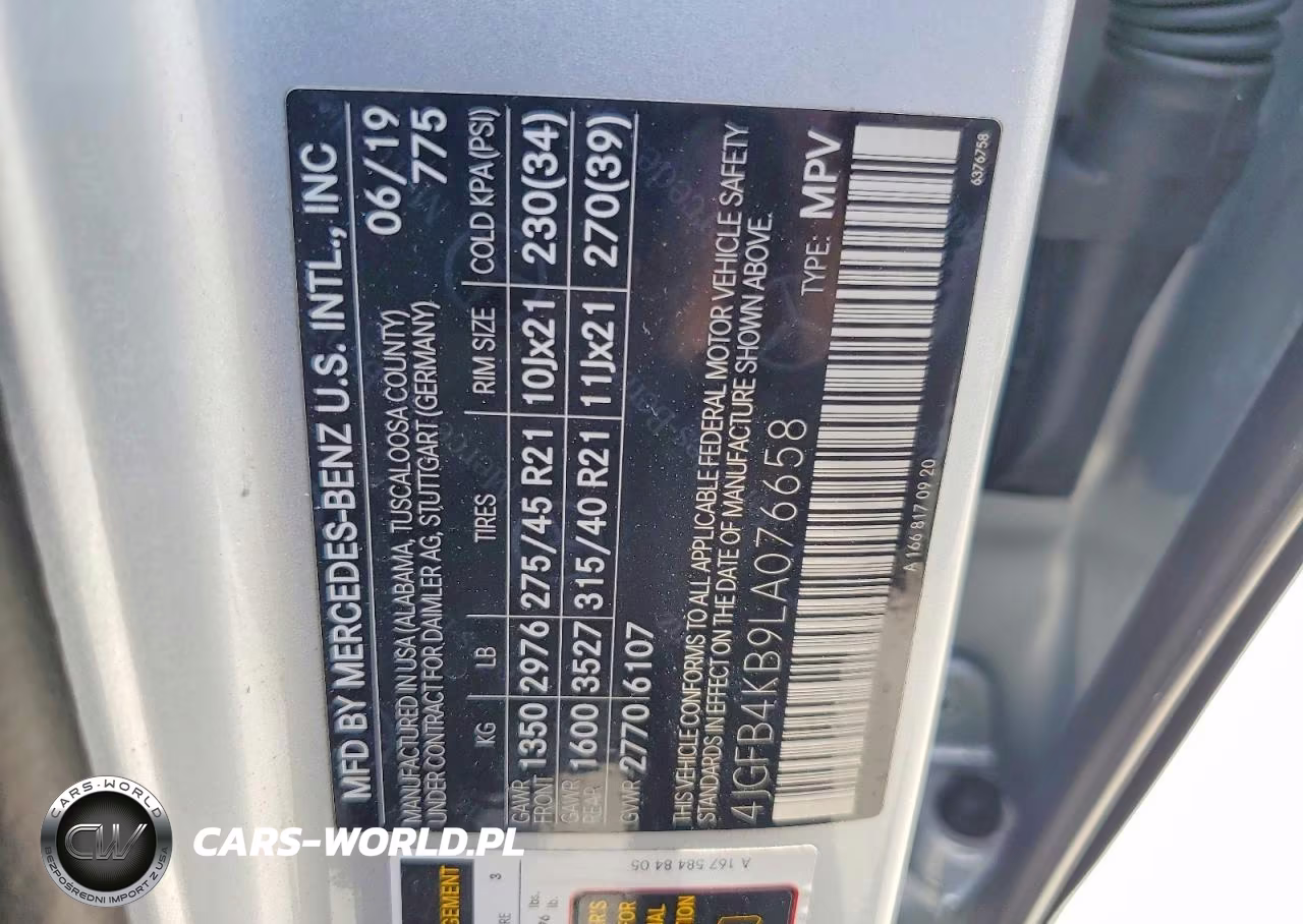 2020 Mercedes-Benz Gle 350 4Matic VIN:4JGFB4KB9LA076658 - 13