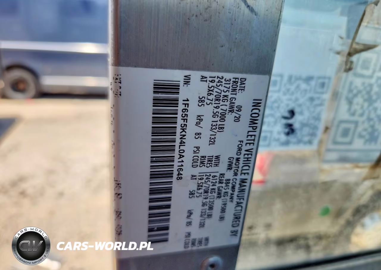 2020 Ford F59 VIN:1F65F5KN4L0A11648 - 12