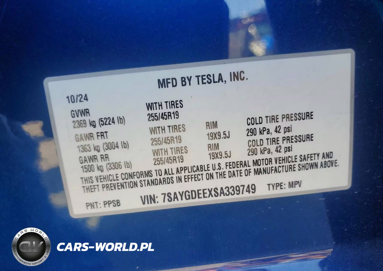 2025 Tesla Model Y VIN:7SAYGDEEXSA339749 - 13
