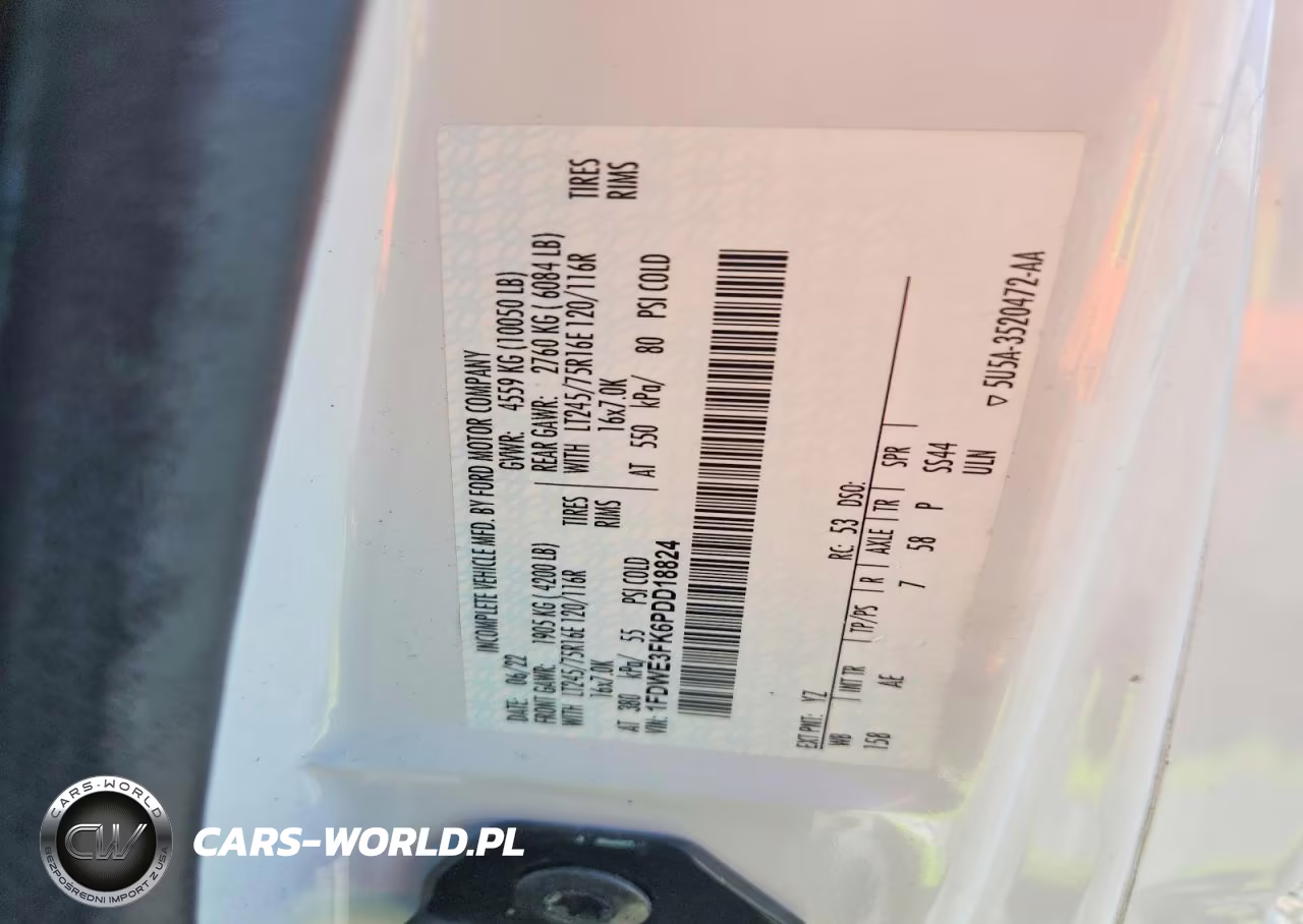 2023 Ford Econoline E350 Super Duty Cutaway Van VIN:1FDWE3FK6PDD18824 - 13