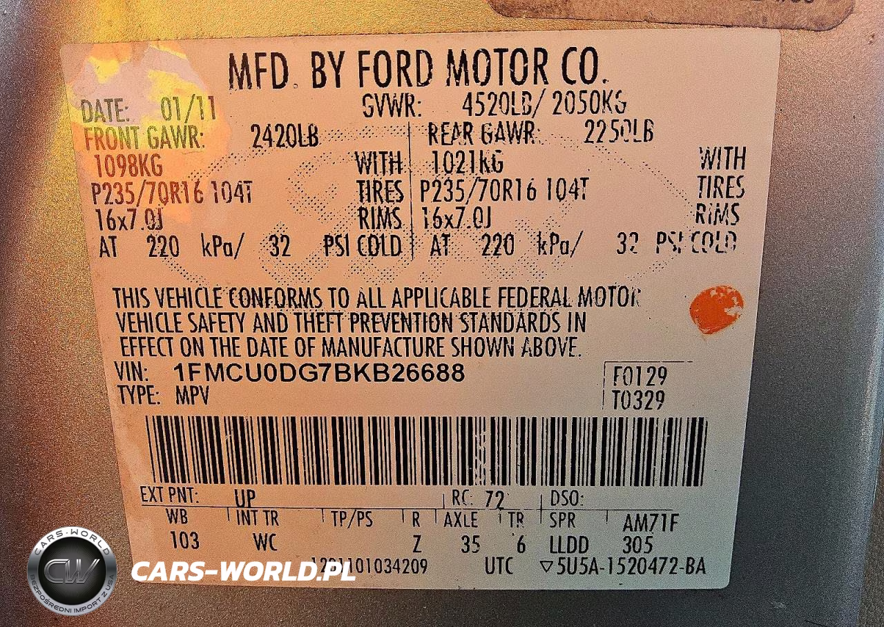 2011 Ford Escape Xlt VIN:1FMCU0DG7BKB26688 - 13