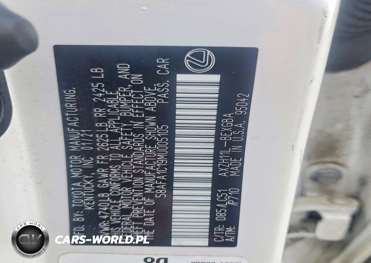 2021 Lexus Es 300H Ultra Luxury VIN:58AFA1C19MU005105 - 12
