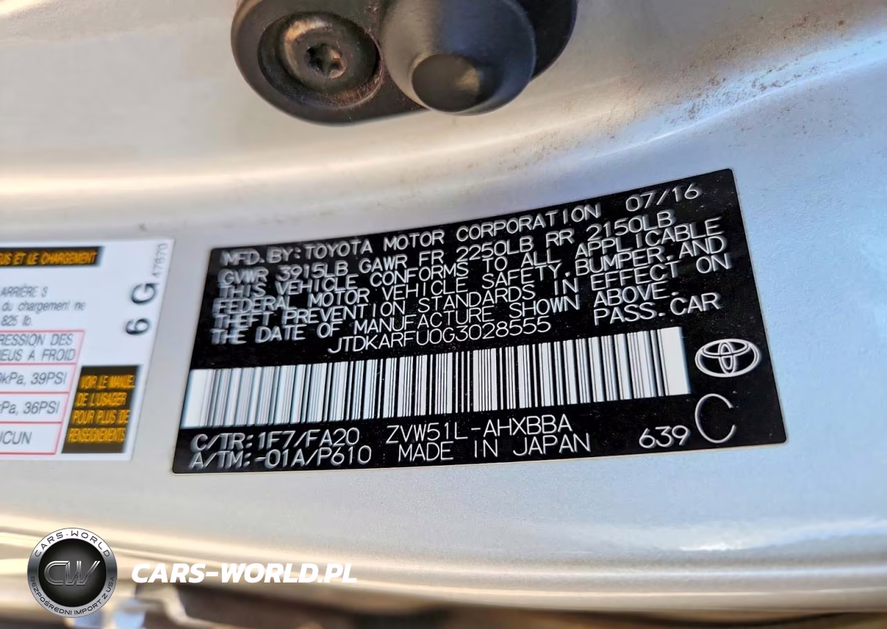 2016 Toyota Prius Two Eco VIN:JTDKARFU0G3028555 - 13