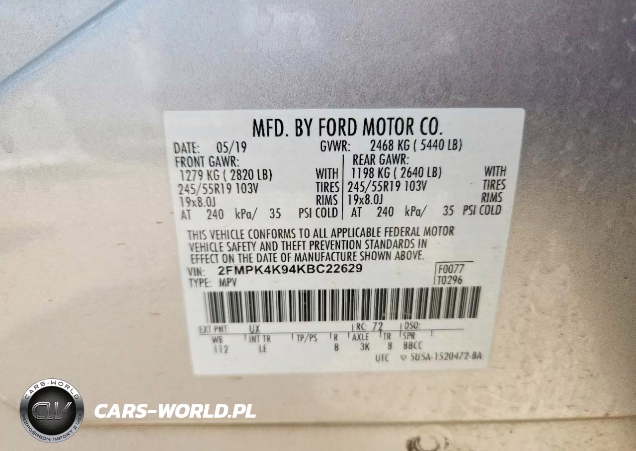 2019 Ford Edge Titanium VIN:2FMPK4K94KBC22629 - 13