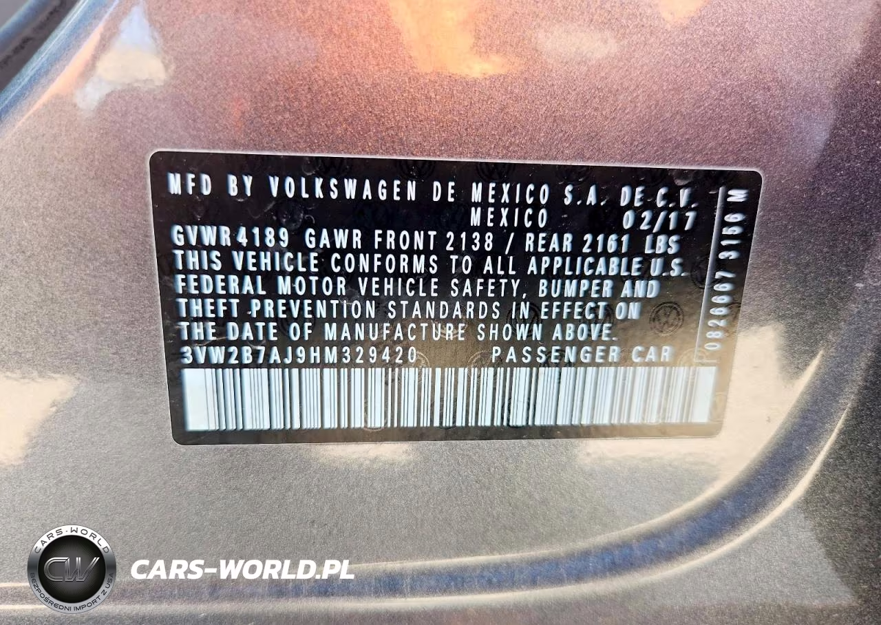 2017 Volkswagen Jetta S VIN:3VW2B7AJ9HM329420 - 13